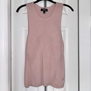 Express Women's Pink Sleeveless Top